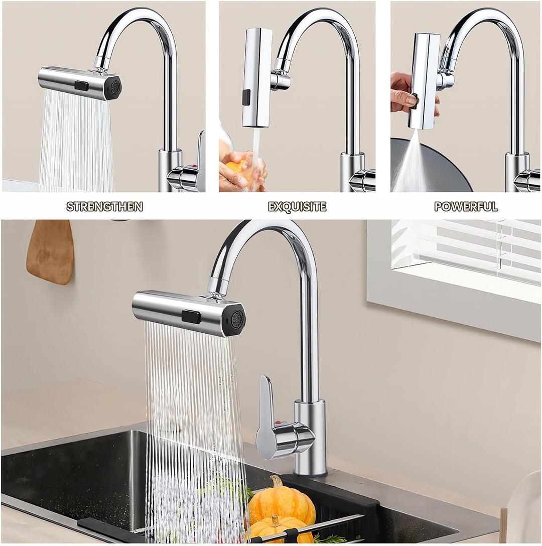 360° ROTATION 4IN1 MODES SINK SPLASH FAUCET